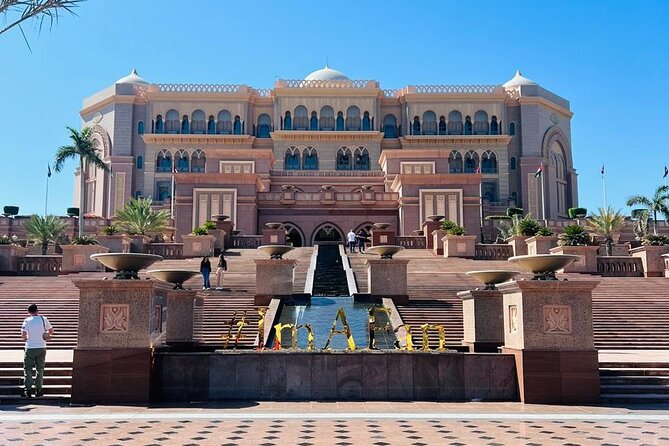 8 hours Abu Dhabi Grand Mosque and Qasar Al Watan Palace Tour - Qasr Al Watan (55 AED): a presidential palace visit with an extra ticket