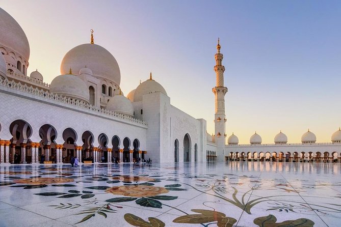 Abu Dhabi City Tour, Grand Mosque, Emirates Palace & The Louvre - Dates market and Ferrari World: quick stops with different motives