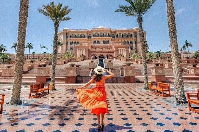Abu Dhabi City Tour of Grand Mosque, Palace, Louvre, and Ferrari - Qasr Al Watan and Yas Island: pick the palace, then choose your pace