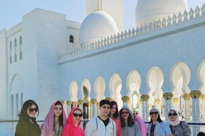 Abu Dhabi Grand Mosque Tour with Lourve Museum Tickets from Dubai - Sheikh Zayed Grand Mosque Center: your first big visual payoff