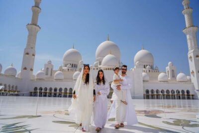 Abu Dhabi: Guided Walking Tour at Sheikh Zayed Grand Mosque - The Walk to the Mosque: Design Stories on the Way In