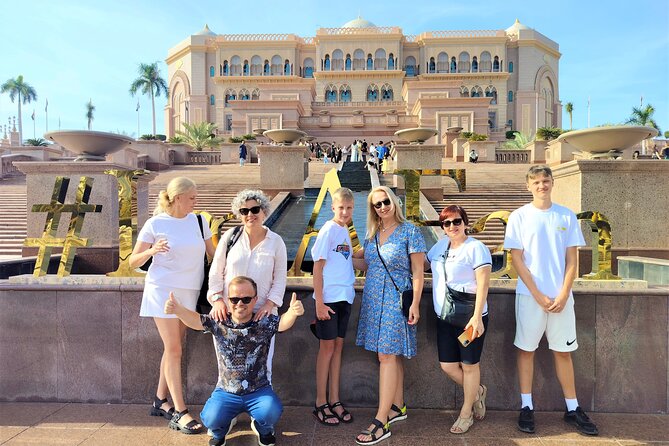 Abu Dhabi Private City Tour with Grand Mosque, From Dubai - Emirates Palace and Qasr Al Watan: royal visuals, different ticket rules