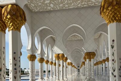 Abu Dhabi Tour Grand Mosque Heritage Village Emirates Palace - Sheikh Zayed Grand Mosque Center: the white-marble highlight