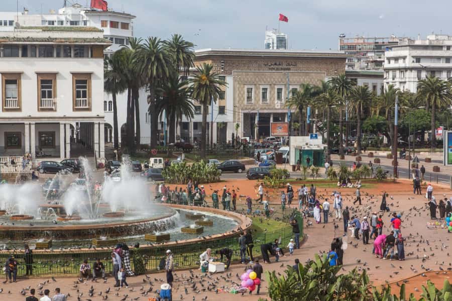 Casablanca: City Tour with Hassan II Mosque Entry Ticket - Habbous Square near the Royal Palace area: old quarter energy, tea included