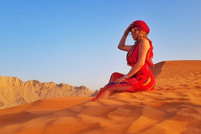 DEAL: Sheikh Zayed Grand Mosque and Dubai Red Dunes with BBQ Dinner - The Red Dunes safari ride: what you’re signing up for