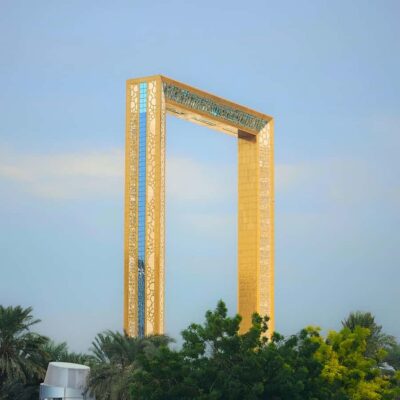 Dubai:Private Frame Entry, Mosque, Souks, Tastings& transfer - Dubai Frame: views that actually connect old and new Dubai
