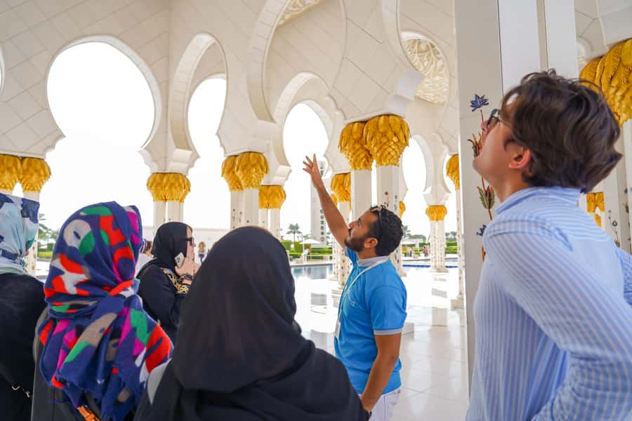 From Abu Dhabi: City Tour with Grand Mosque & Louvre Museum - Corniche, Emirates Palace, and Etihad Towers: Short Stops With Strong Payoff