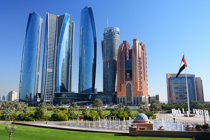 From Abu Dhabi: Grand Mosque, Qasr Al Watan Palace & Etihad Tower - City Corniche Break: Waterfront Views Without the Time Sink