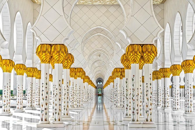 From Abu Dhabi: Grand Mosque, Qasr Al Watan Palace & Etihad Tower - Sheikh Zayed Grand Mosque: White Pearl Rules and a Smart Way to See It
