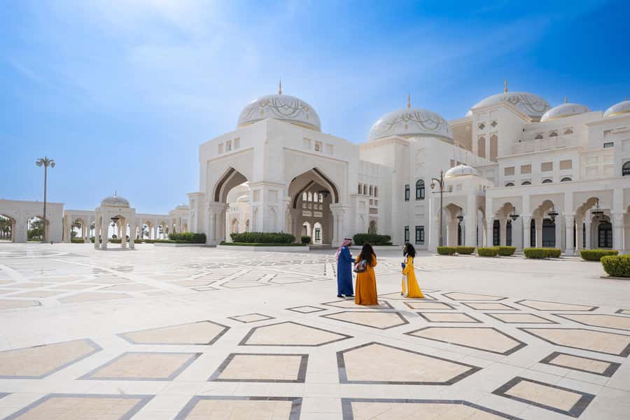 From Abu Dhabi: Grand Mosque, Royal Palace& Heritage Village - Qasr Al Watan palace: Presidential Palace drama, minus the inside guide