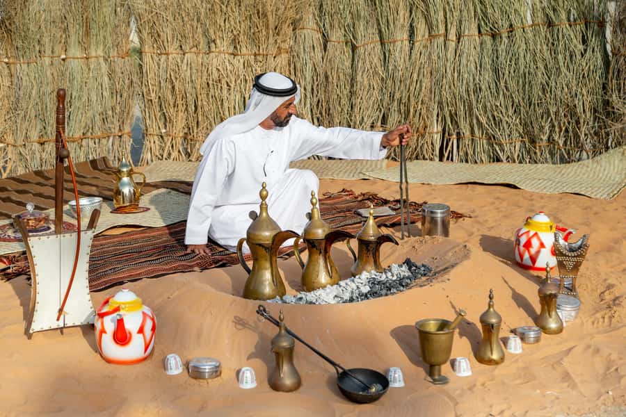 From Abu Dhabi: Grand Mosque, Royal Palace& Heritage Village - Heritage Village: desert life, crafts, and market time