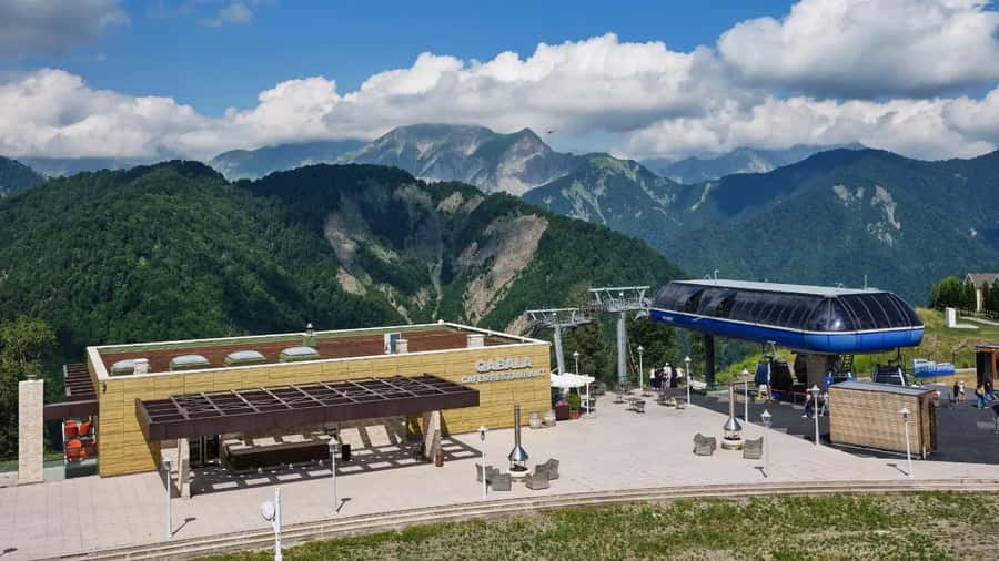 From Baku: Gabala Cable Car, Nohur Lake & Juma Mosque Trip - Hanging Bridge in Ismayilli: Quick Photos, Short Stop