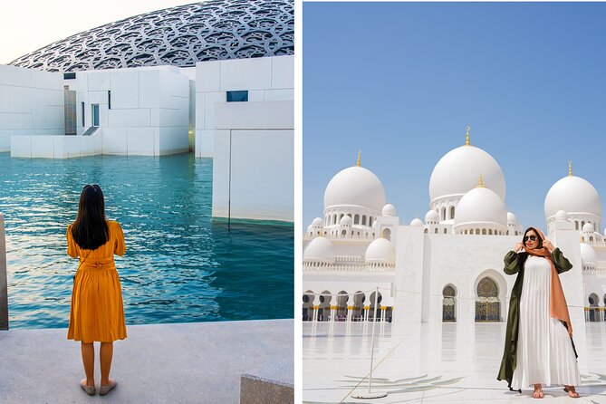 From Dubai: Abu Dhabi Day Tour with Grand Mosque & Louvre Museum - Your first major stop: Sheikh Zayed Grand Mosque in 2 hours