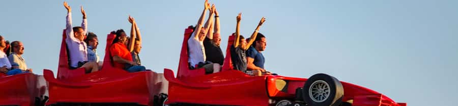 From Dubai: Sheikh Grand Zayed Mosque & Ferrari World Trip - Ferrari World Abu Dhabi: Theme-Park Fun With Speed as the Goal