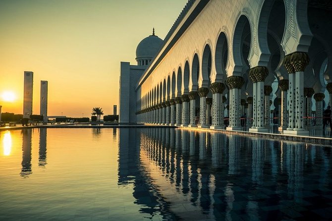 Guided Abu Dhabi City Tour with Sheikh Zayed Grand Mosque - Ferrari World on Yas Island: fun photos without entry pressure