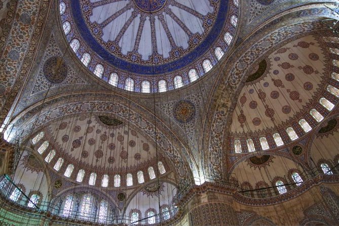 Guided Hagia Sofia, Blue mosque, Basilica Cistern skip lines tour - Blue Mosque (Sultanahmet): 17th-century tiles and a return after renovation
