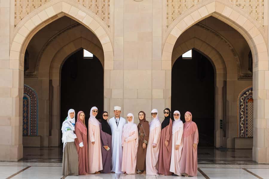 Guided Walking Tour of Sultan Qaboos Grand Mosque in Muscat - Women’s prayer hall: smaller, intimate, still stunning