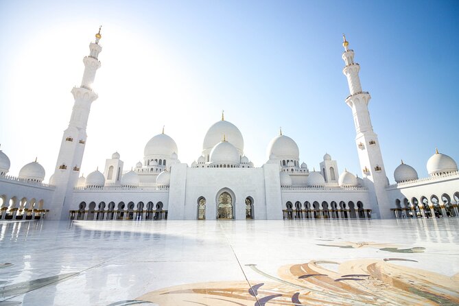 Half day City Tour of Abu Dhabi with Sheikh Zayed Grand mosque - Heritage Village: a desert-life snapshot with crafts and old irrigation ideas