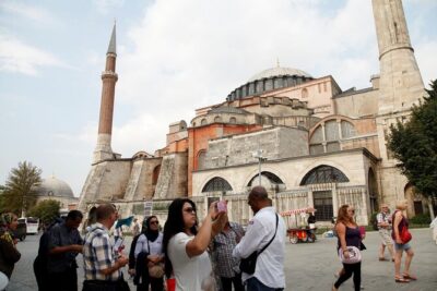 Istanbul: Hagia Sophia & Blue Mosque Guided & Small-Group Tour - Blue Mosque: six minarets and those famous Iznik tiles
