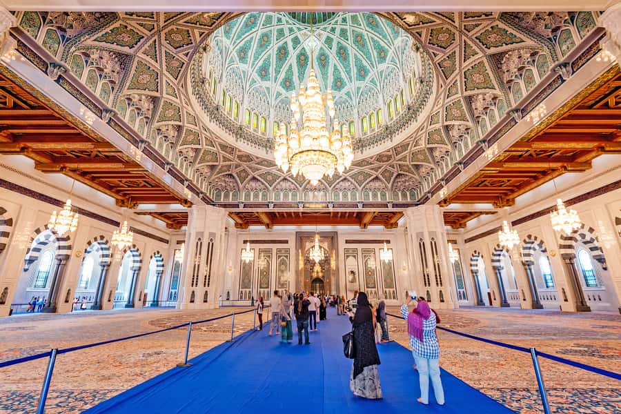 Muscat: City Tour of Grand Mosque, Old Souqs, Museum, & Fort - Sultan Qaboos Grand Mosque: the calm start you’ll remember