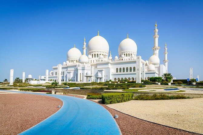 Sheikh Zayed Grand Mosque with Ferrari World from Dubai - Why this Mosque + Ferrari World combo actually works