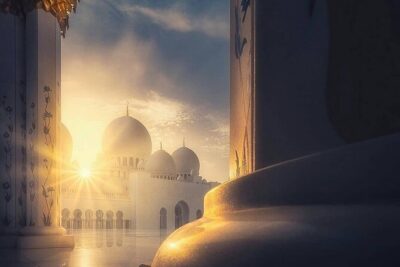 Sheikh Zayed Grand Mosque with Ferrari World from Dubai - Sheikh Zayed Grand Mosque: what 2 hours is best used for
